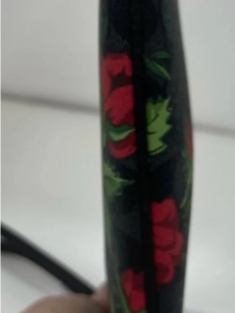 Coach Floral Signature Zip Pouch - Black, Red, Green